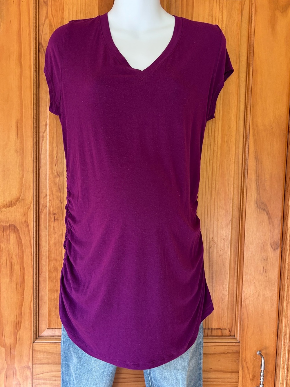 Maternity tee-tunic length